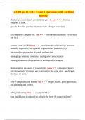  P370 Operations &ndash; Briggs &ndash; Indiana University &ndash; ICORE Exam 1 Questions with Verified Answers