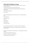 PAS 251F Pediatrics Exam 2025&sol;2026&period; 250 Questions And Answers 