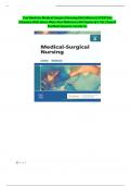 Test Bank for Medical-Surgical Nursing 8th Edition (LATEST) by Adrianne Dill Linton, Mary Ann Matteson |All Chapters(1-76) | Expert Verified Answers | Grade A+