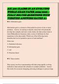 AIC 300 CLAIMS IN AN EVOLVING WORLD EXAM PAPER 2025&sol;2026 &ndash; FULLY SOLVED QUESTIONS WITH VERIFIED ANSWERS RATED A&plus;