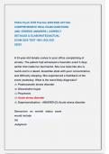 PAEA Psych EOR Practice 2025&sol;2026 ACTUAL  COMPREHENSIVE REAL EXAM QUESTIONS                                    AND VERIFIED ANSWERS &lpar; CORRECT                                  DETAILED & ELABORATED&rpar;ACTUAL                                                    