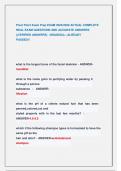 Pivot Point Exam Prep EXAM 2025&sol;2026 ACTUAL COMPLETE   REAL EXAM QUESTIONS AND ACCURATE ANSWERS  &lpar;&lpar;VERIFIED ANSWERS&rpar;  &sol;GRADEDA&plus; &vert;ALREADY                      PASSED&excl;&excl;          