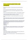 FCCLA EXAM QUESTIONS AND ANSWERS