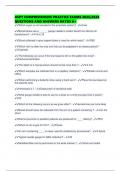 ASPT COMPREHENSIVE PRACTICE EXAMS 2025&sol;2026 QUESTIONS AND ANSWERS RATED A&plus;