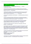BCOR 370 COMPREHENSIVE EXAMS 2025&sol;2026 QUESTIONS AND ANSWERS RATED A&plus;