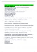 BCOR 370 EVALUATION EXAM 2025&sol;2026 QUESTIONS AND ANSWERS RATED A&plus;