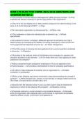BCOR 370 EXAM TEST PAPER 2025&sol;2026 QUESTIONS AND ANSWERS RATED A&plus;