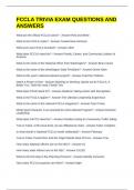 FCCLA TRIVIA EXAM QUESTIONS AND ANSWERS