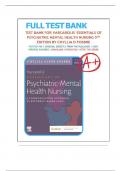 Test Bank&colon; Essentials of Psychiatric Mental Health Nursing &lpar;5th Edition by Varcarolis&semi; LATEST