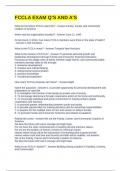 FCCLA EXAM Q&rsquo;S AND A&rsquo;S