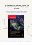 Routledge Handbook of Football Business and Management 1st Edition Simon Chadwick - Instant Download