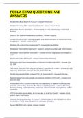 FCCLA EXAM QUESTIONS AND ANSWERS