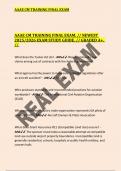 AAAE CM TRAINING FINAL EXAM&period; &sol;&sol; NEWEST  2025&sol;2026 EXAM STUDY GUIDE&period; &sol;&sol; GRADED A&plus;&period;  &sol;&sol;