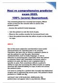HESI RN Comprehensive Predictor Exam 2025 &ndash; Full Exam with 100&percnt; Guaranteed Score
