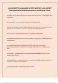 AAA DRIVERS FINAL EXAM 2025 UPDATE QUESTIONS AND CORRECT  VERIFIED ANSWERS ALREADY GRADED A&plus; &lpar;BRAND NEW VISION&rpar; 
