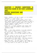  Chapter 1 Review Questions & Practice Exam 45 hr Post licensing 100&percnt; &Tab;  solved questions and answers&Tab; &Tab;  