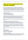 WGU C427 EXAM QUESTIONS WITH VERIFIED ANSWERS