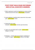 PIVOT POINT NAILS EXAM 2025 BRAND  NEW ACTUAL EXAM WITH ANSWERS&period;