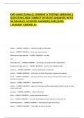 EMT-BASIC EXAM &lpar;2 CURRENTLY TESTING VERSIONS &rpar; QUESTIONS AND CORRECT DETAILED ANSWERS WITH RATIONALES &lpar;VERIFIED ANSWERS&rpar; 2025&sol;2026 &vert;ALREADY GRADED A&plus;  