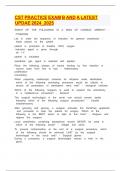 CST PRACTICE EXAM B AND A LATEST UPDAE 2024&lowbar;2025