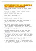 CST Practice Exam B and A Questions and answers 100&percnt; correct