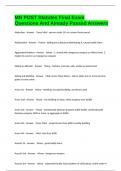 MN POST Statutes Final Exam Questions And Already Passed Answers