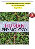 TEST BANK For Principles of Human Physiology&comma; 6th Edition by Stanfield&comma; All Chapters 1 - 24&comma; Complete Newest Version