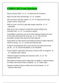 CPHON 302 Exam Questions With Correct Answers 
