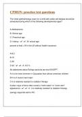 CPHON COMBINED TEST QUESTIONS WITH CORRECT ANSWERS
