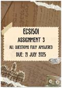ECS1501 Assignment 3 Memo &vert; Due 21 July 2025