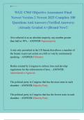 WGU C963 Objective Assessment Final  Newest Version 2 Newest 2025 Complete 100  Questions And Answers &lpar;Verified Answers&rpar;  &vert;Already Graded A&plus;&vert;&vert;Brand New&excl;&excl; 