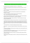 BCOR 370 Exam 2 2025 Actual exam question with answers