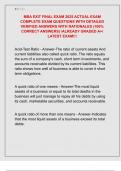 MBA EXIT FINAL EXAM 2025 ACTUAL EXAM  COMPLETE EXAM QUESTIONS WITH DETAILED  VERIFIED ANSWERS WITH RATIONALES &lpar;100&percnt;  CORRECT ANSWERS&rpar; &sol;ALREADY GRADED A&plus;&sol;  LATEST EXAM&excl;&excl;&excl; 