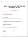WGU D334 Introduction to Cryptography EXAM A & STUDY GUIDE