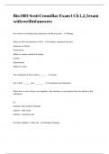 Bio 1001 Scott Crousillac Exam 1 Ch 1&comma;2&comma;3 exam with verified answers