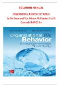 Solution Manual for Organizational Behavior &vert; 10th Edition by McShane & Von Glinow &vert; Chapters 1&ndash;15 Complete &vert; Graded A&plus;