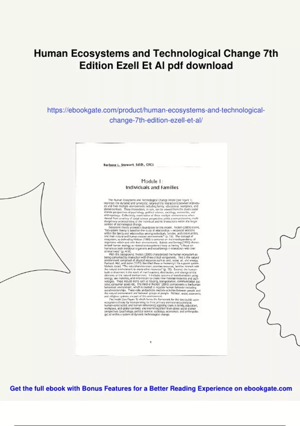 Summary Human Ecosystems and Technological Change 7th Edition Ezell Et Al - Digital Download ...