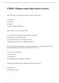 CPHON Chemo exam with correct answers