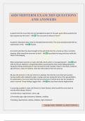 6020 MIDTERM EXAM 2025 QUESTIONS AND ANSWERS