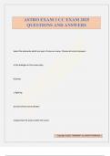 ASTRO EXAM 3 CC EXAM 2025 QUESTIONS AND ANSWERS