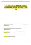  S-13 and S-14 Standpipe System Exam &ndash; Latest 2025 Questions and 100&percnt; Verified Answers