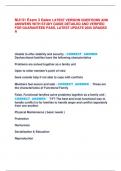 NU131 Exam 3 Galen LATEST VERSION QUESTIONS AND  ANSWERS WITH STUDY GUIDE DETAILED AND VERIFIED  FOR GUARANTEED PASS&comma; LATEST UPDATE 2025 GRADED  A