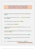 BCIS 4620 FINAL EXAM 2025 QUESTIONS AND ANSWERS