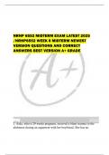 NRNP 6552 MIDTERM EXAM LATEST 2025  &sol;NRNP6552 WEEK 6 MIDTERM NEWEST  VERSION QUESTIONS AND CORRECT  ANSWERS BEST VERSION A&plus; GRADE 