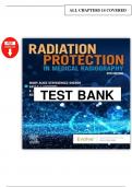 Radiation Protection in Medical Radiography &ndash; Sherer&comma; 9th Edition &ndash; Complete Test Bank with Answers