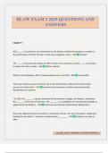BLAW EXAM 2 2025 QUESTIONS AND ANSWERS