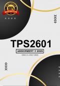 TPS2601 Assignment 3 2025 ANSWERS Due 21 July 2025