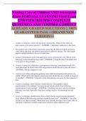Nursing Care of Children VATI Assessment  Exam PORTAGE LEARNING Final Exam  UPDATED 2025&sol;2026 COMPLETE  QUESTIONS AND VERIFIED CORRECT  ALREADY GRADED SOLUTIONS &vert;&vert; 100&percnt;  GUARANTEED PASS <<BRAND NEW  VERSION