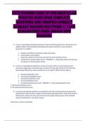 VATI Nursing Care of Children Exam  UPDATED 2025&sol;2026 COMPLETE  QUESTIONS AND VERIFIED CORRECT  ALREADY GRADED SOLUTIONS &vert;&vert; 100&percnt;  GUARANTEED PASS <BRAND NEW  VERSION