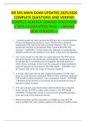 NR 505 MAIN EXAM UPDATED 2025&sol;2026  COMPLETE QUESTIONS AND VERIFIED  CORRECT ALREADY GRADED SOLUTIONS  &vert;&vert; 100&percnt; GUARANTEED PASS <<BRAND  NEW VERSION